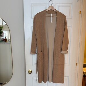 Babaton Tan Cardigan Sweater